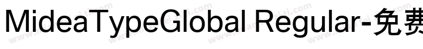MideaTypeGlobal Regular字体转换